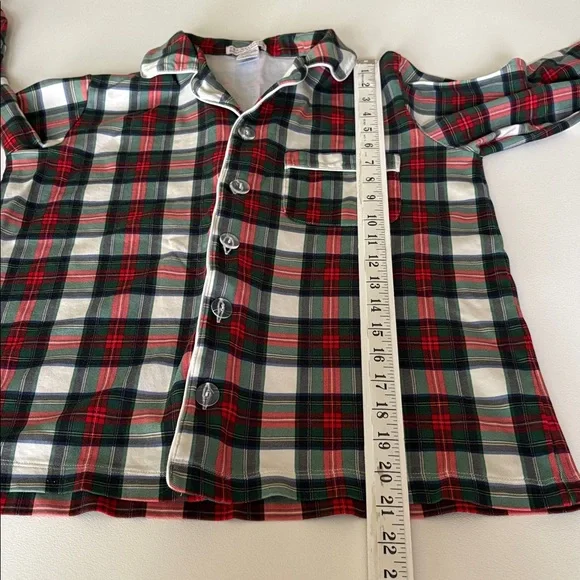 The Beaufort Bonnet Company Pajama Set Aiken Plaid Pima Cotton Holiday Size XS - Picture 10 of 14